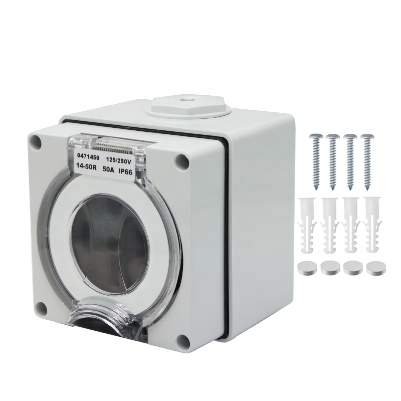 Outdoor Power Socket - 50 Ampere Generator RV Power Inlet