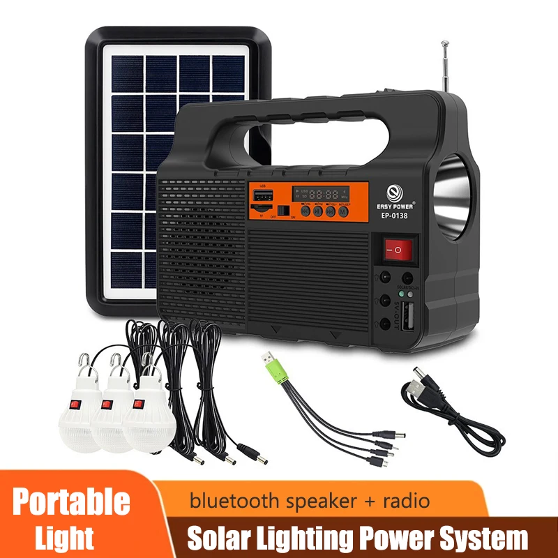 Outdoor Power Distribution Panel - Tragbares Solarbeleuchtungssystem für den Außenbereich, Stromgenerator,
