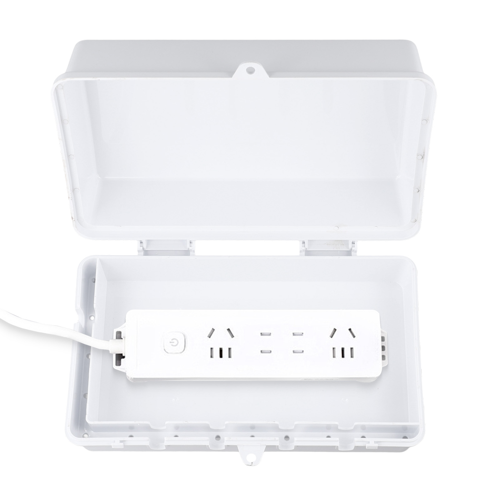 Outdoor Use Power Strip - Wasserdichte Steckdosenleiste, Farbe: Weiß, Außensteckdose, sicher