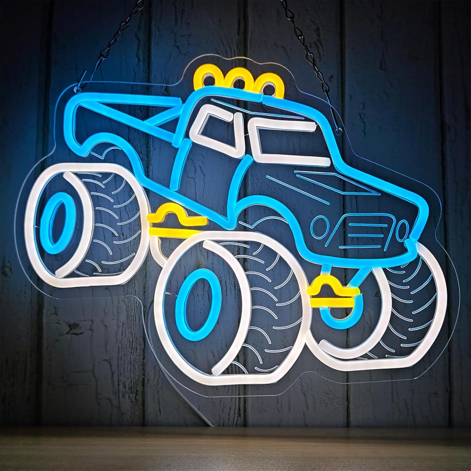 Outdoor Power Garage - ﻿ LKW-Neonschild USB-Betriebenes LED-Licht für Garage,