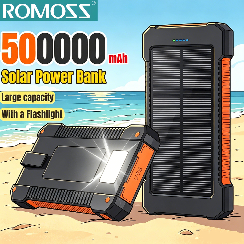 Outdoor Power Distribution Panel - ROMOSS 500000mAh Solar-Powerbank Superschnelles Laden Große