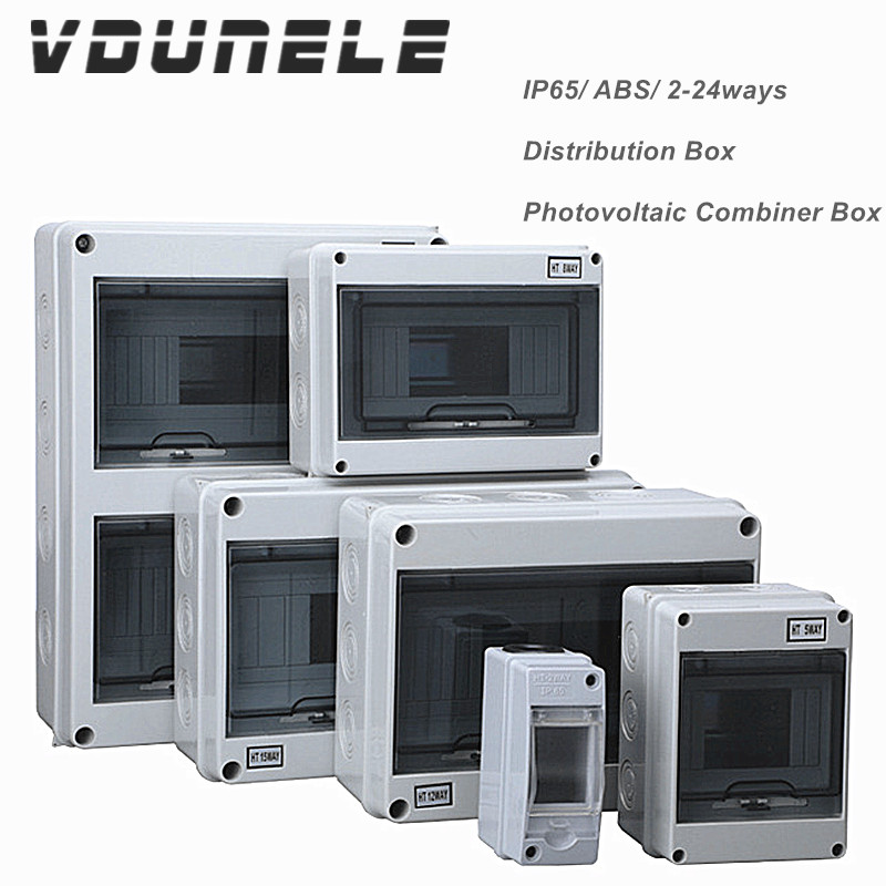 Outdoor Power Junction - IP65 Verteilerdose für DC-Schutzschalter HT-2-24WAY PC/ABS