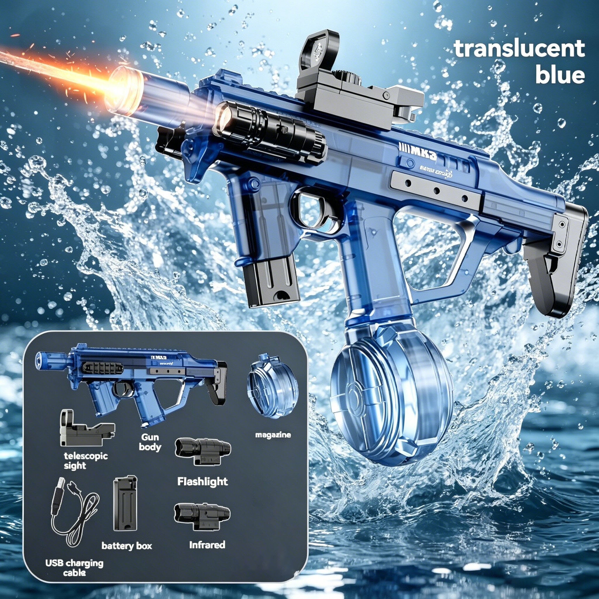 Outdoor Power Wash - 2026 Neue elektrische MK3 Wasserpistolen für