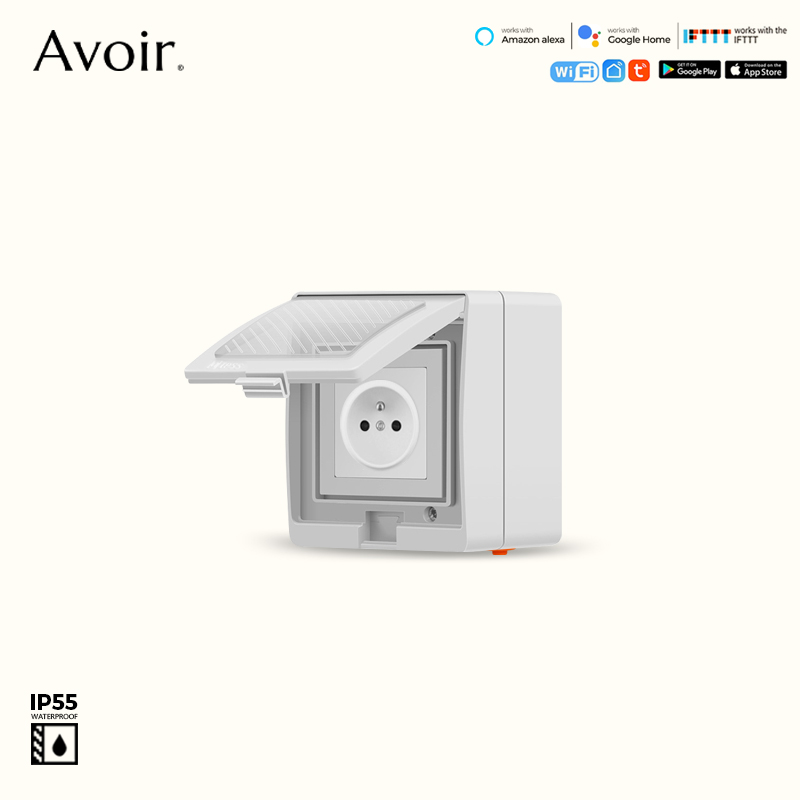 Outdoor Power Outlet With Remote Control - Avoir ip55 tuya wifi steckdosen wasserdicht