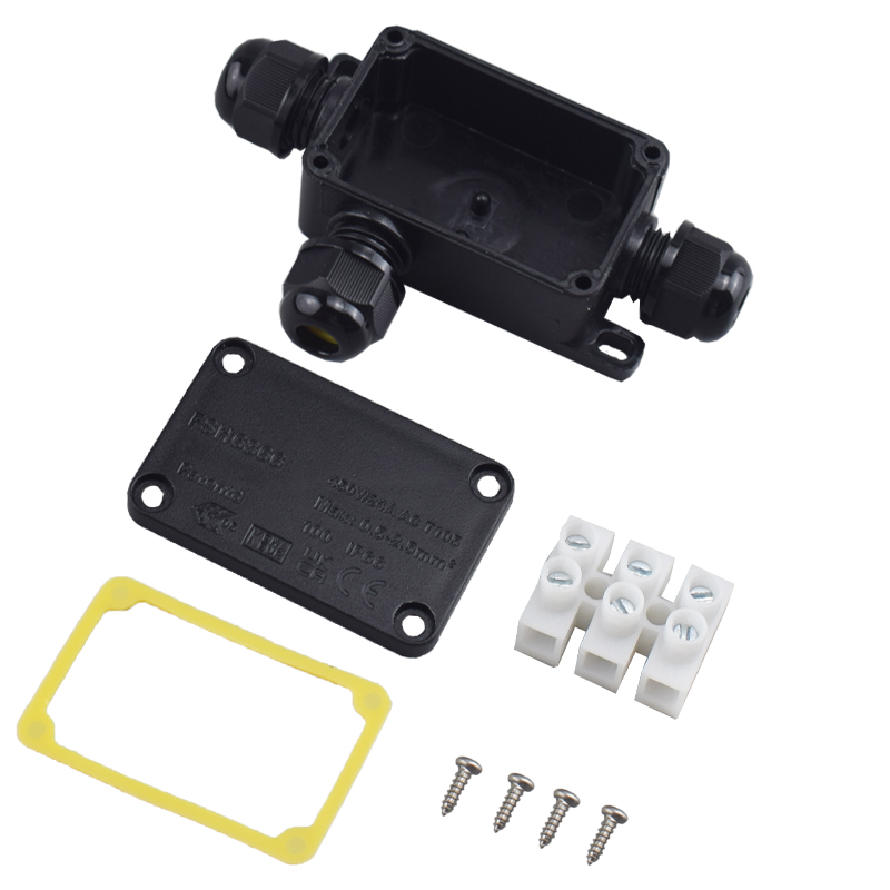 Outdoor Power Junction - 3-Wege-Anschlussdose für den Außenbereich, wasserdicht, IP66,