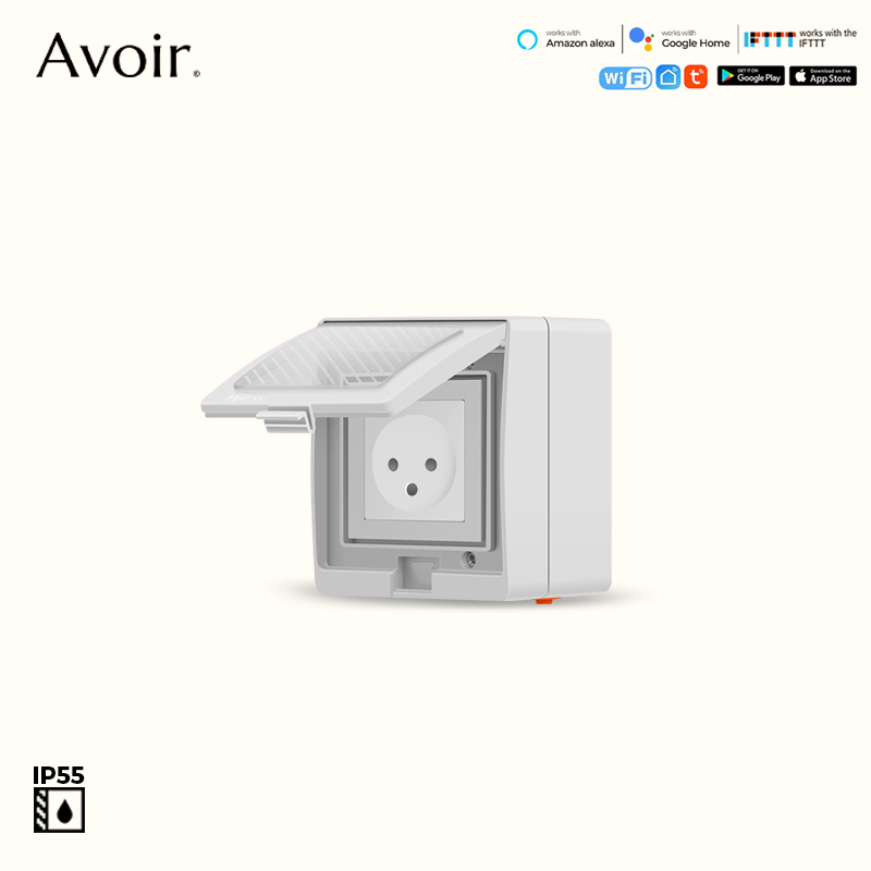 Outdoor Power Outlet With Remote Control - Avoir Israel Tuya Smart Sockel Wifi