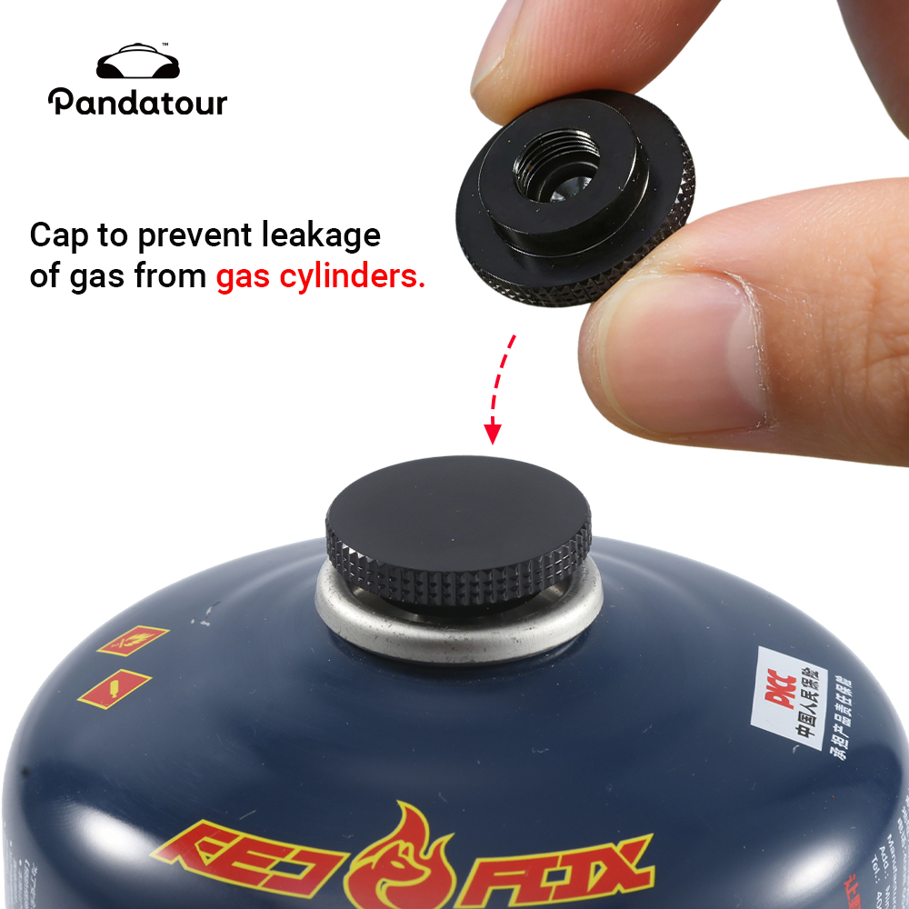 Outdoor Power Burner - Pandatour Outdoor Camping Gastank-Anti-Leck-Stopfen Flüssiggas-Verbindungsleitung-Blockierkappe Gastankdeckel