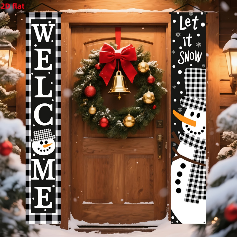 Outdoor Power Garage - 1pc2D flach, Weihnachtsdekorationsbanner für den Außen-