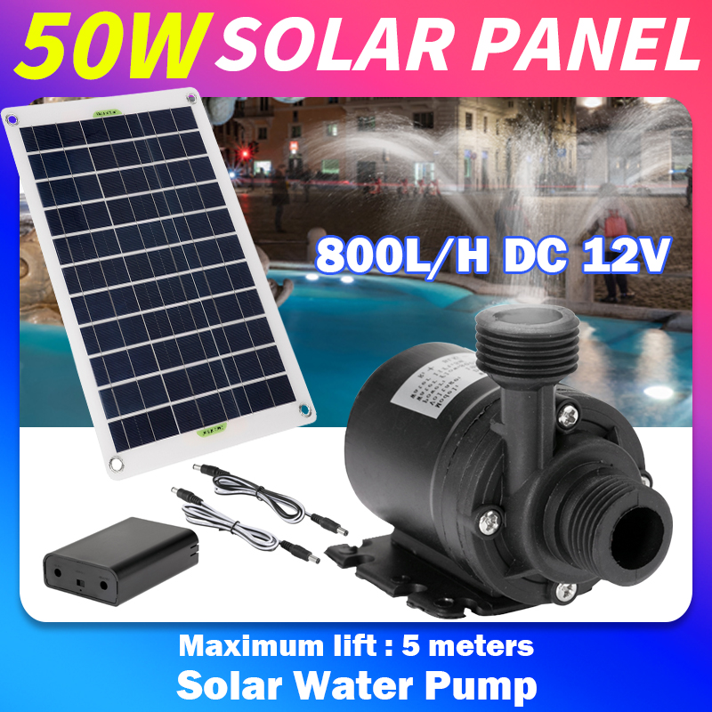 Outdoor Power Distribution Panel - 50W 12V Geräuscharm Bürstenlosen Pumpe Außen