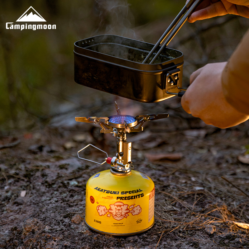 Outdoor Power Burner - CAMPINGMOON XT-2F Outdoor Tragbarer Spannungsstabilisierter Integrierter