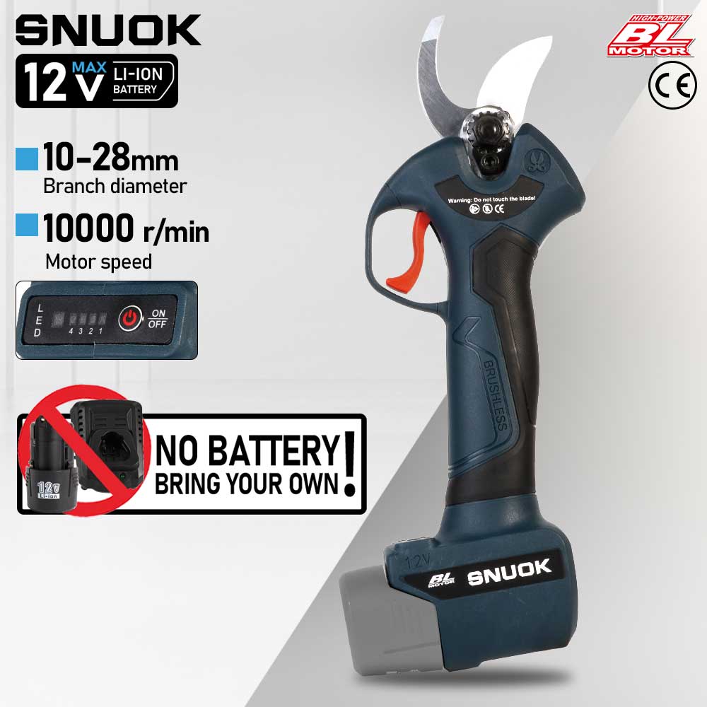 Outdoor Power Wash - SNUOK 12V Bürstenlose Elektrische Gartenschere DIY