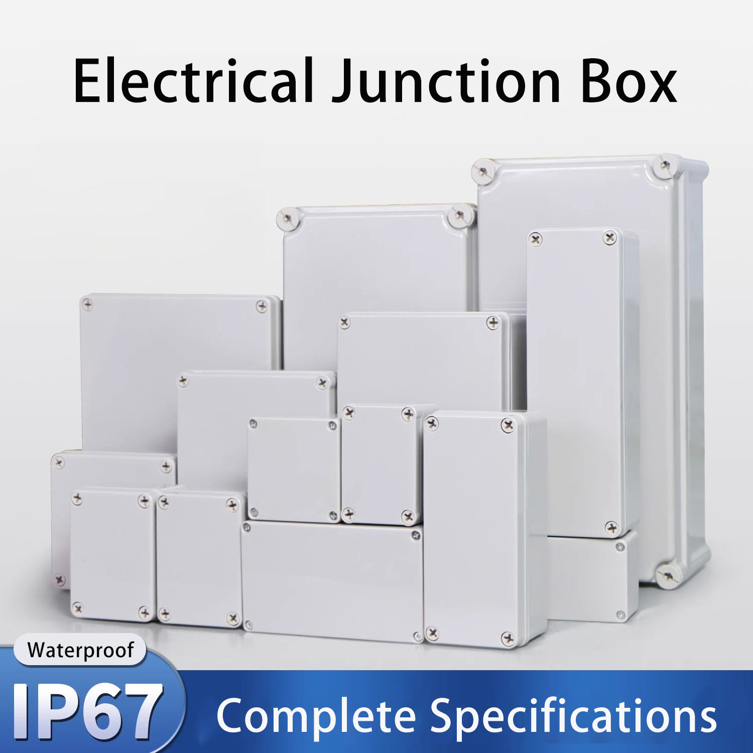 Outdoor Power Junction - IP67 Graue/transparente Abdeckung für den Außenbereich,