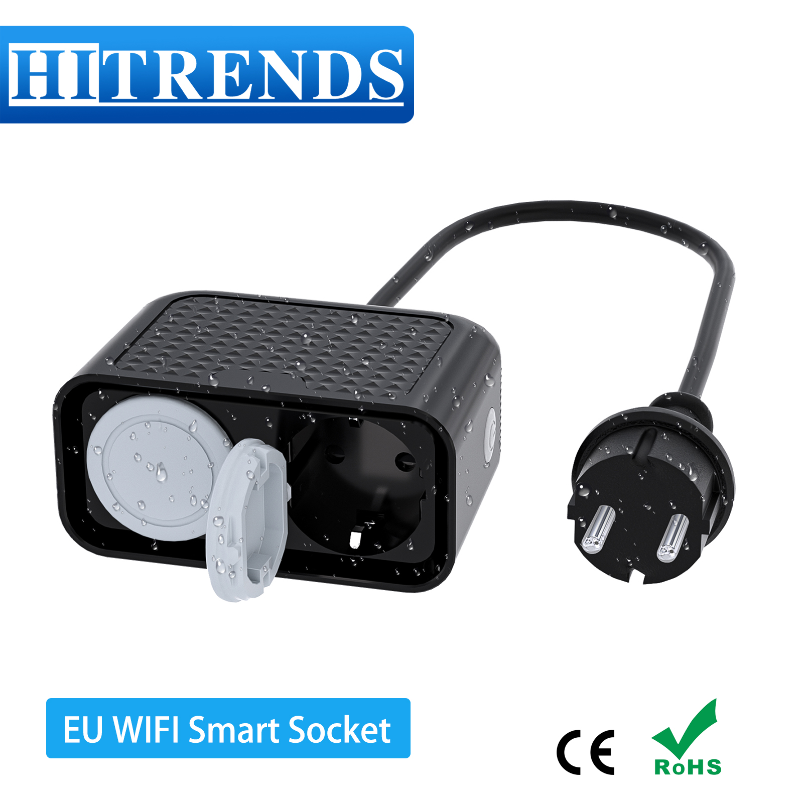 Outdoor Power Outlet With Remote Control - EU WIFI Smart Steckdose Outdoor Steckdose