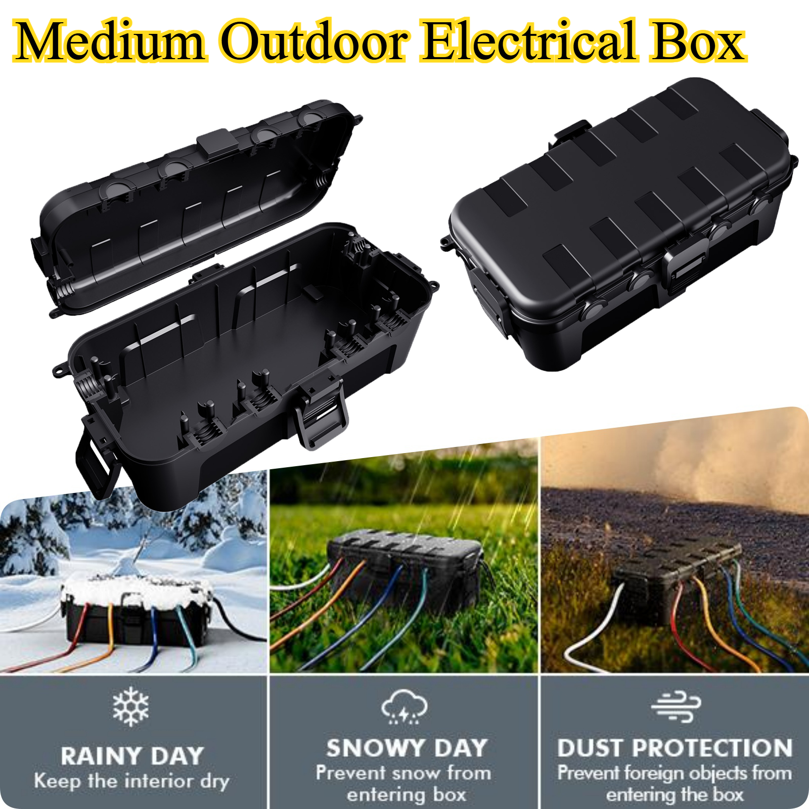 Outdoor Use Power Strip - Mittelgroße IP54 Wasserdichte Elektrische Anschlussdose Wetterfeste