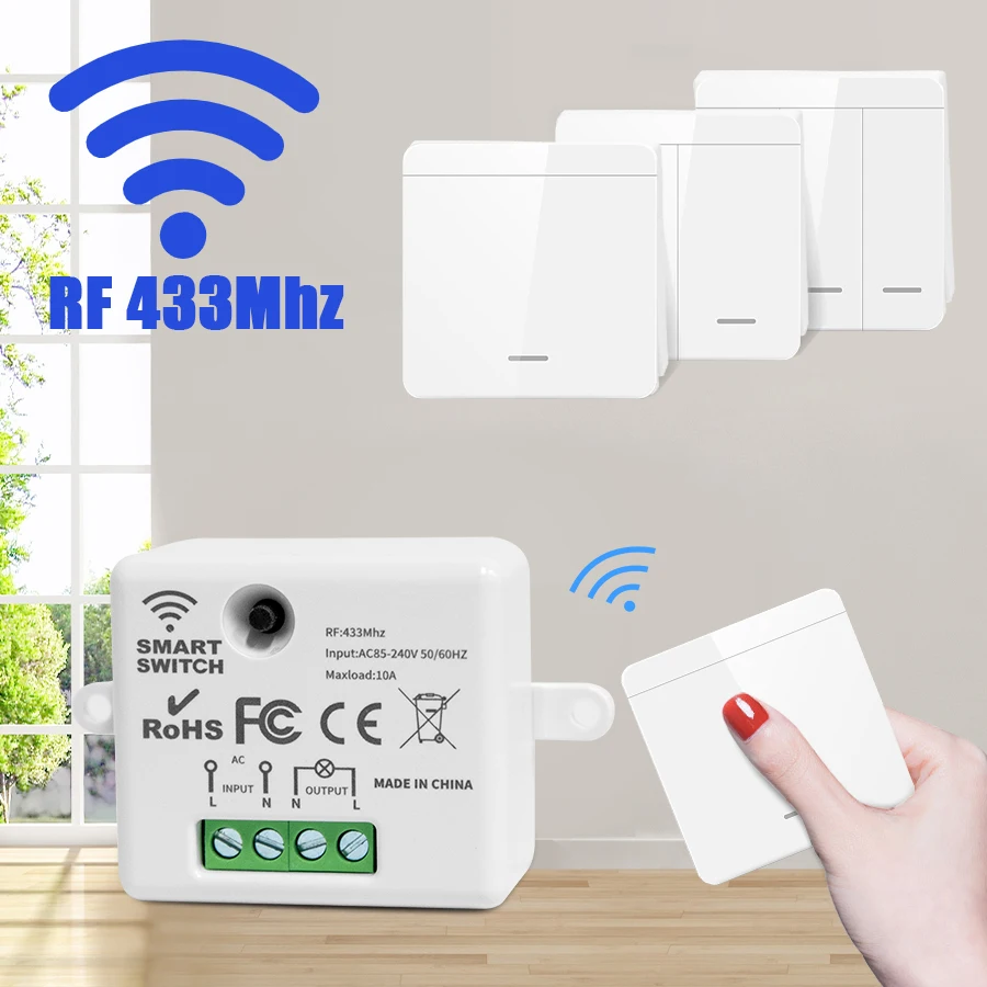 Drahtloser Wandlichtschalter,  – Outdoor Power Outlet With Remote Control Bewertung und Preis