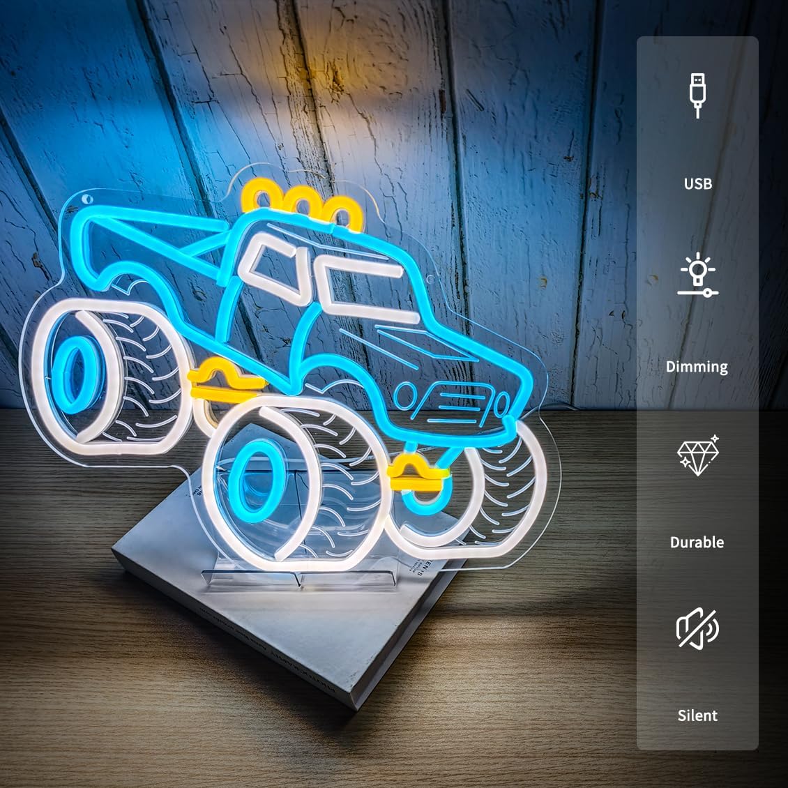    LKW-Neonschild USB-Betrieb – Outdoor Power Garage Bewertung und Preis