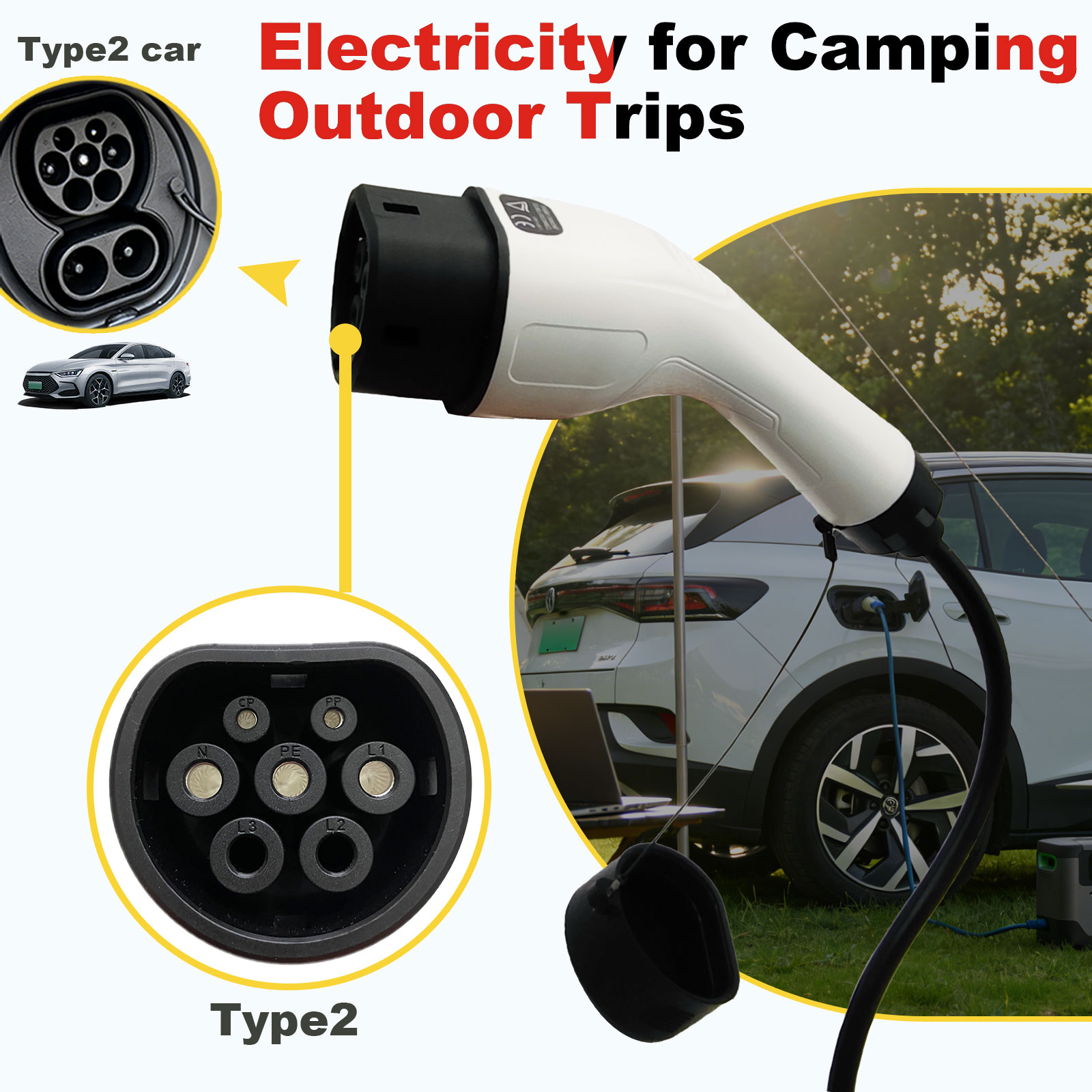 Typ2 V2L Entladeadapter 16A Br – Outdoor Power Socket Bewertung und Preis