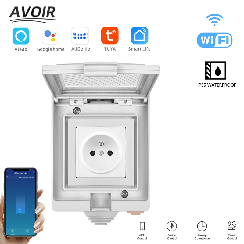 Avoir Tuya Smart Steckdosen FR – Outdoor Power Outlet With Remote Control Bewertung und Preis