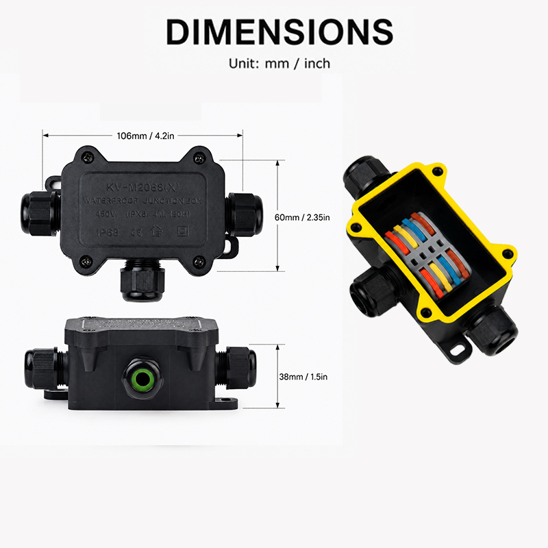IP68 Wasserdichte Anschlussdos – Outdoor Power Junction Bewertung und Preis