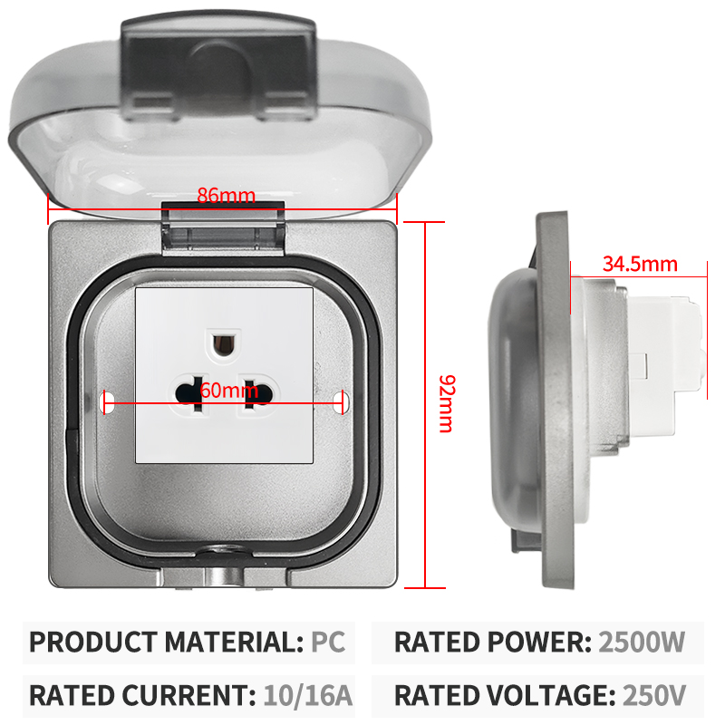 IP65 wasserdichte Außensteckdo – Outdoor Power Wash Bewertung und Preis