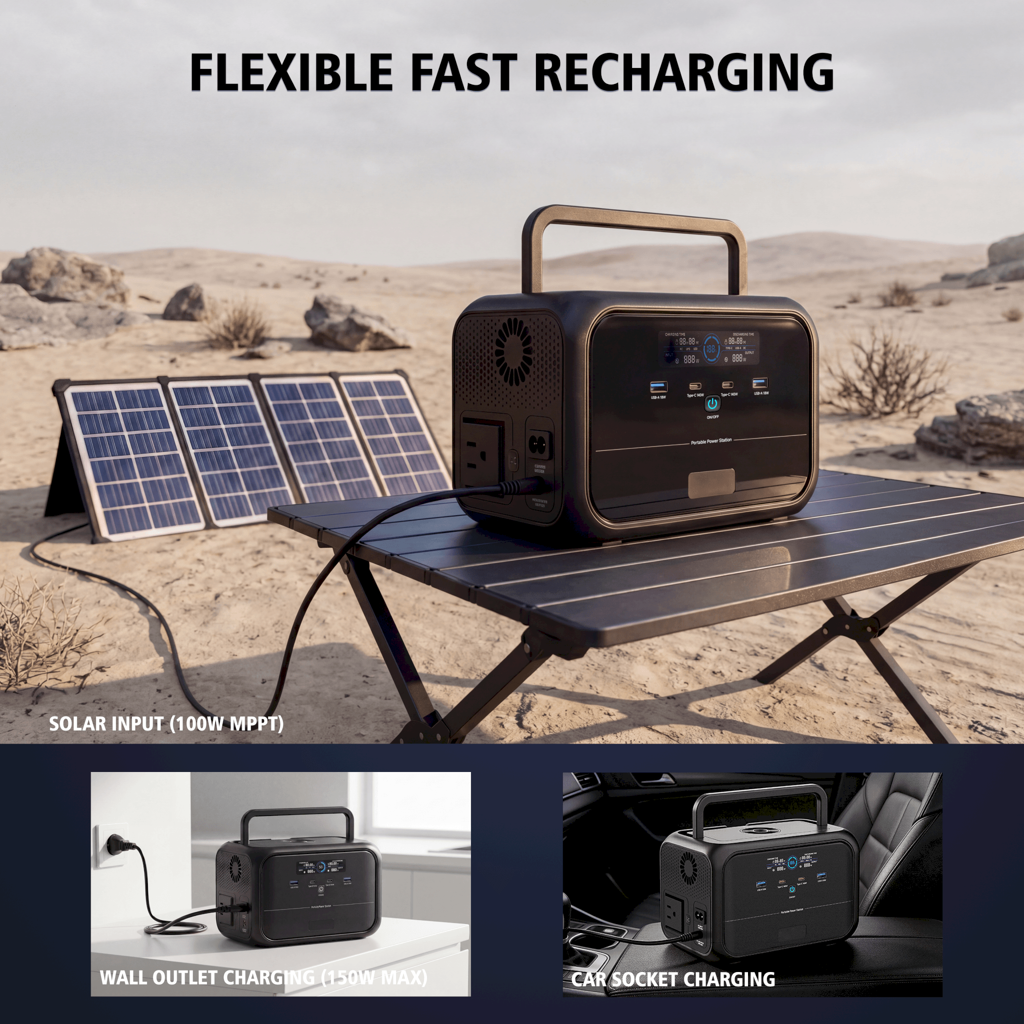 288Wh Solargenerator Tragbare  – Outdoor Power Port Bewertung und Preis